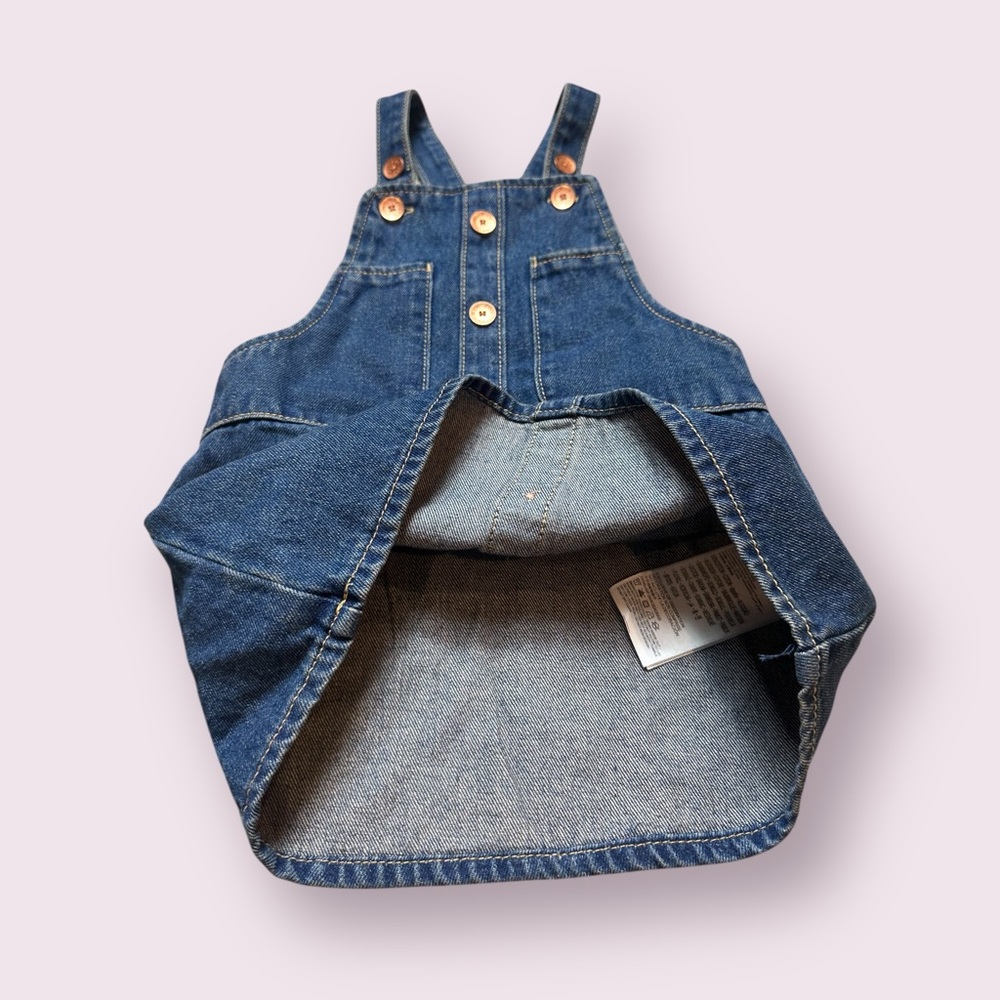 Toddler Levi’s Denim Overall Dress with Button Front Size 2T - Picture 4 of 8